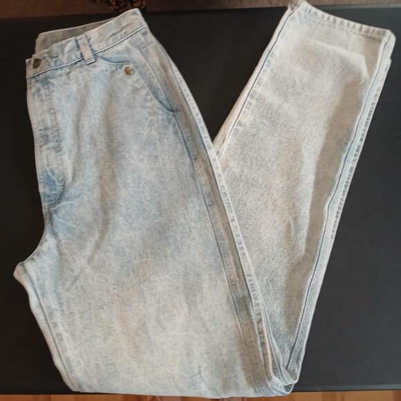 Vintage 80s Ms Rocky Mountain acid-washed mom jeans ASO Stranger Things - Picture 1 of 8